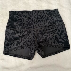 Lululemon Athletica Black Athletic Shorts with Wide Waistband